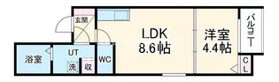 F asecia Carmel【1階】の間取り