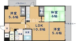 アンドユー植田【4階】の間取り