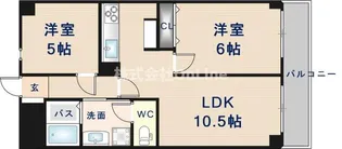 グロースコート新町【3階】の間取り