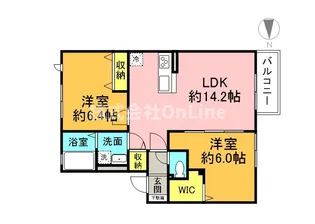 アルファA棟【2階】の間取り