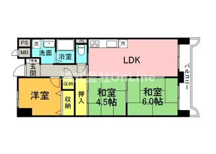 デイグランロイヤルヴィラ【2階】の間取り