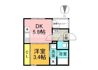 ハーモニーテラス小路Ⅱ【2階】の間取り