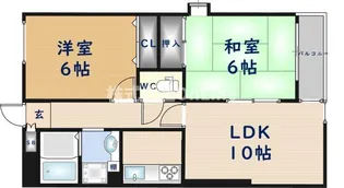 フォーチュン北本町【1階】の間取り