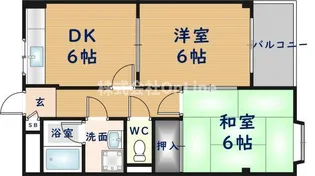 ドミールナカオカ【3階】の間取り