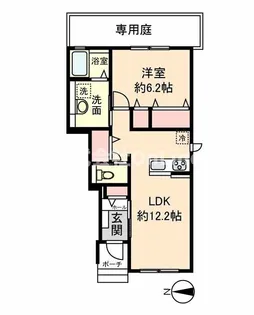コージーハイム【1階】の間取り