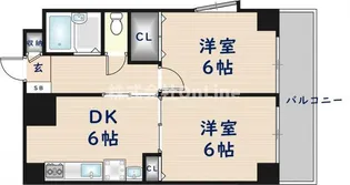ノアーズアーク長田21【10階】の間取り