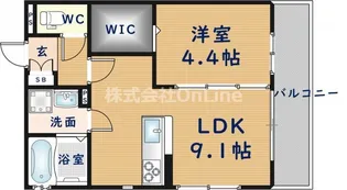ええいろ【1階】の間取り