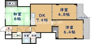 サンハイツ南本町【1階】の間取り