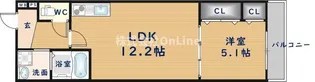 リバーサイド東久宝寺十番館【3階】の間取り
