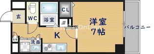 U-ro上六【7階】の間取り