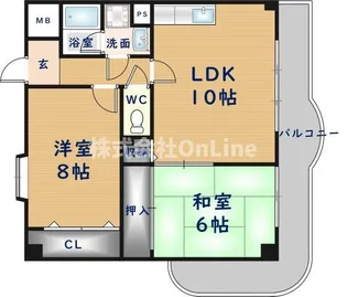 フローリッシュ北田【2階】の間取り