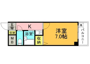 味原青山ビル【7階】の間取り