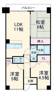 グラン・ドミール【5階】の間取り