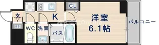 アドバンス大阪リーヴァ【6階】の間取り