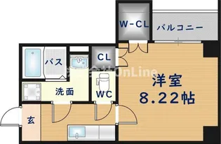 ドゥエリング上汐【5階】の間取り