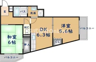 長瀬レーベンハイム【3階】の間取り