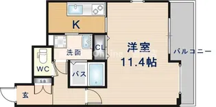 エイペックス上本町【4階】の間取り