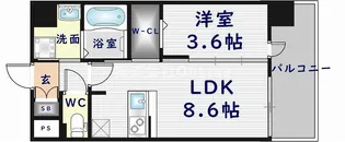 ESTONE HIGASHIOSAKA(エストワンヒガシオオサカ)【7階】の間取り
