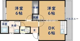 クオリティーハイツ【1階】の間取り