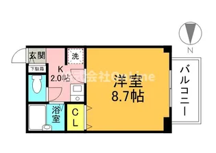 クレセント谷町【10階】の間取り