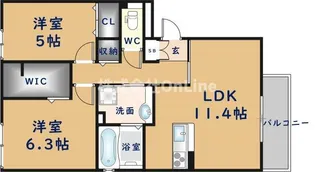 プロスペリテ【1階】の間取り