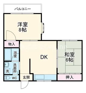 ビートル山本北【2階】の間取り