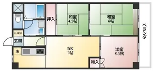 オリエントマンション【6階】の間取り