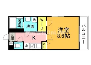 シャルマン緑橋【2階】の間取り