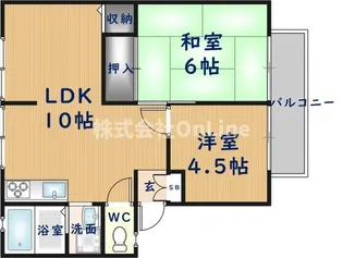 大阪府東大阪市近江堂2丁目【アパート】の間取り