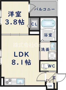 大阪府東大阪市新池島町1丁目【アパート】の間取り