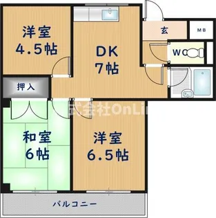 ハイツクレオ【1階】の間取り