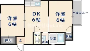 ヴィラセゾン【2階】の間取り