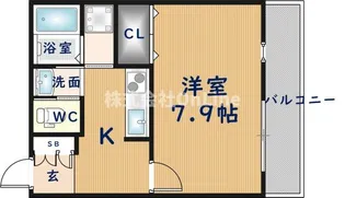 HESTA近大前Ⅲ【2階】の間取り