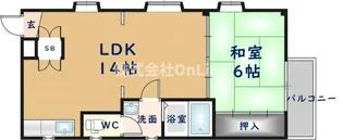 市冨マンション【2階】の間取り