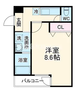 フジパレス若江岩田南【1階】の間取り