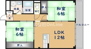 ローズヴィラ【203号室】の間取り