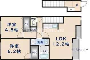 メゾンエクセル【2階】の間取り