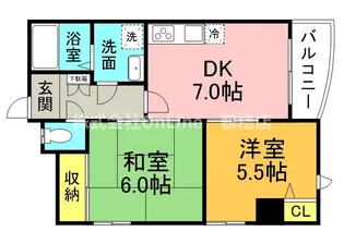 メゾンド・ヤン【5階】の間取り