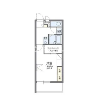 レオパレスレーヴ【2階】の間取り