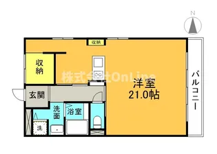 レジデンス新深江【5階】の間取り