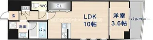 セレッソコート上本町EAST【6階】の間取り