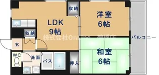 天王寺パンション【3階】の間取り