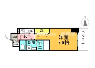 エグゼ大阪城【6階】の間取り