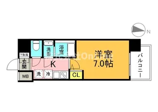 プラ・ディオ新深江【3階】の間取り