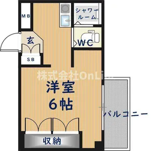 ロフティ岡田【5階】の間取り