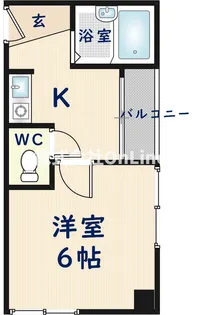 メビウス上本町西レジデンス【7階】の間取り