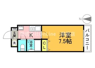 ルフォン今里【2階】の間取り