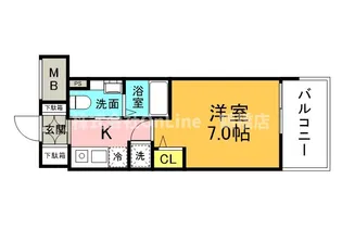 レオンコンフォート谷町六丁目【6階】の間取り
