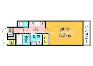 ピアグレース上本町【14階】の間取り