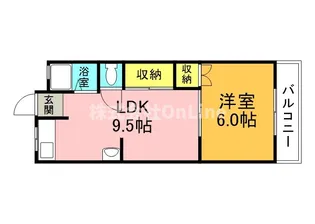 司マンション【2階】の間取り
